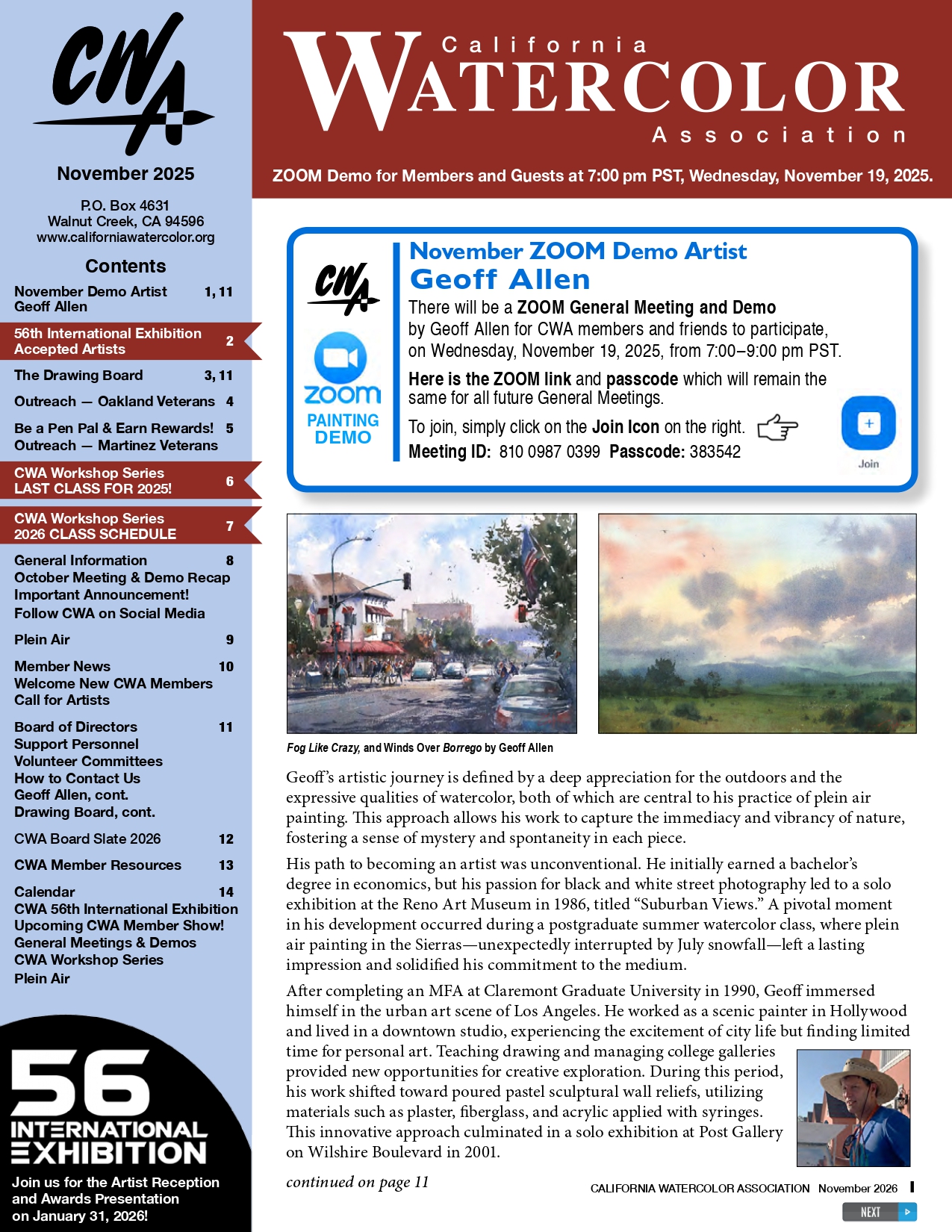 CWA 2025 November Newsletter CWA 2025 November Newsletter