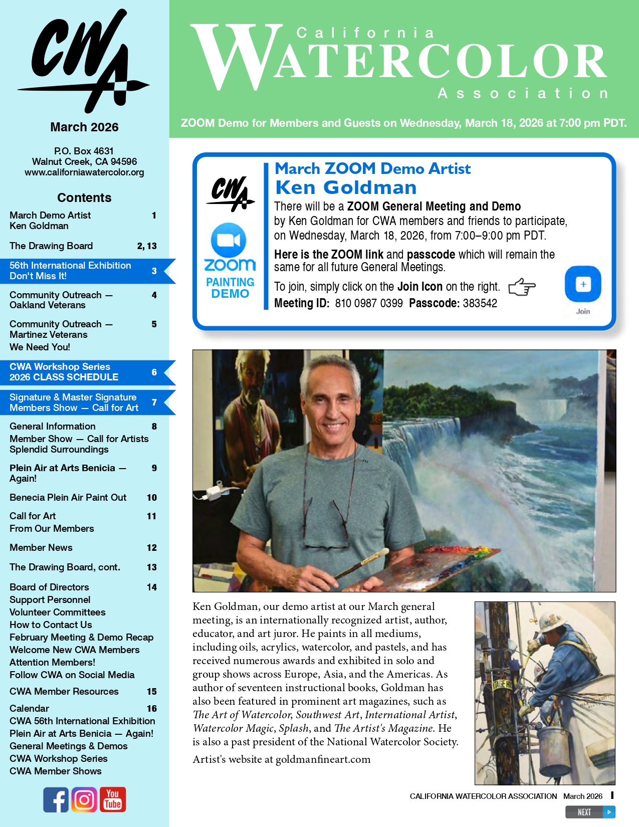 CWA March 2026 Newsletter CWA March 2026 Newsletter